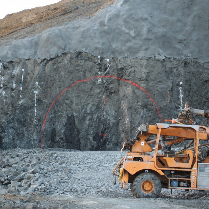 Útlínur jarðganga á stafni