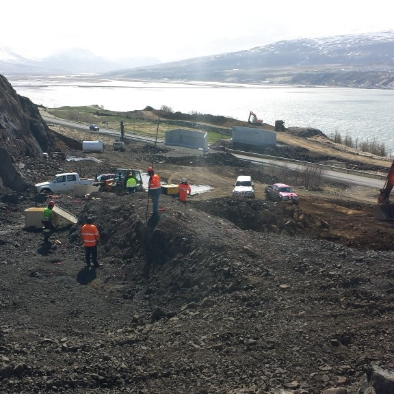 22.5.2013 hlaðið fyrir sprengingu í forskeringu