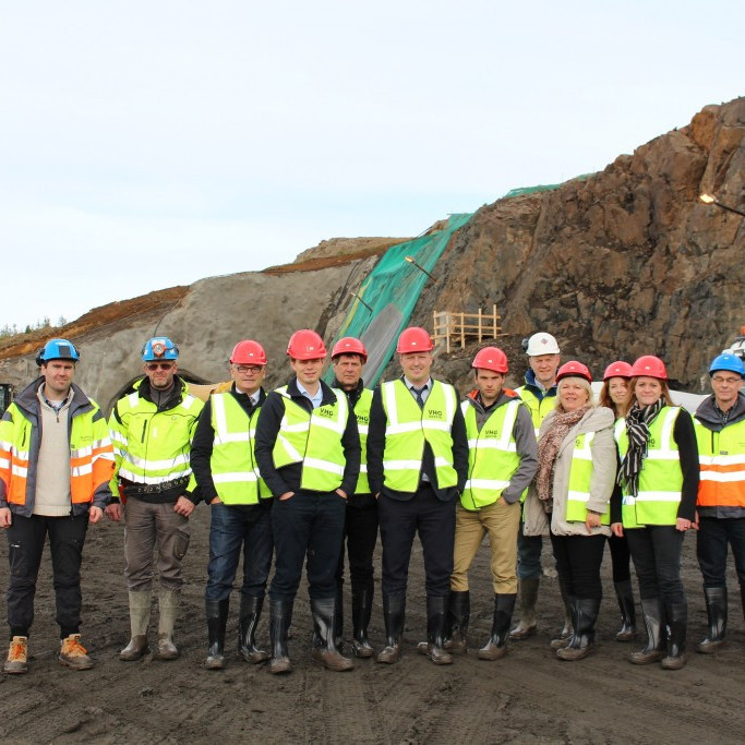 Samgöngunefnd Alþingis ásamt fulltrúar verkkaupa, verktaka og eftirlits