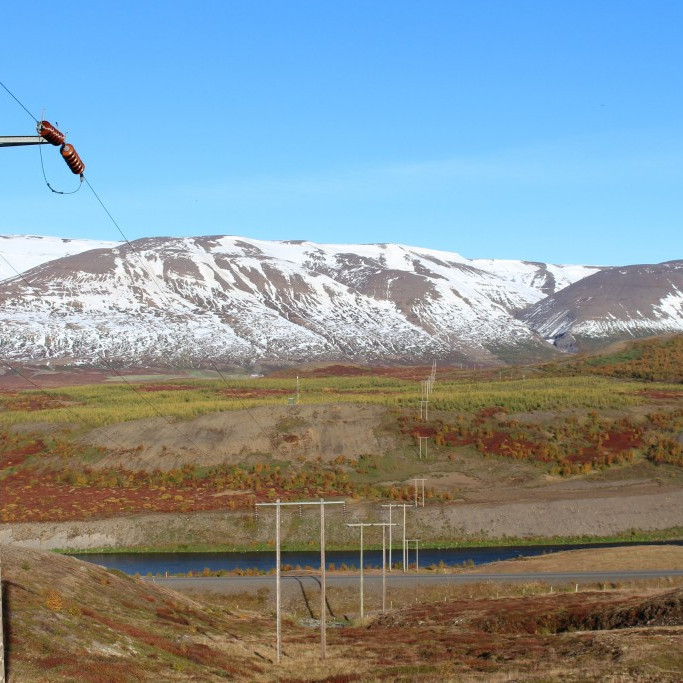 fyllingarsvæðið úr göngunum mun ná að loftlínu landsnets